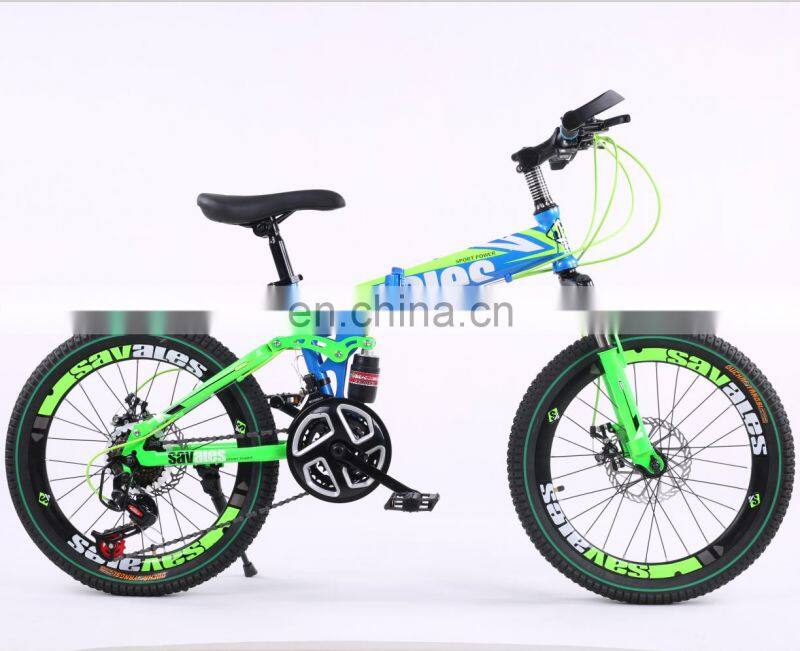 Good quality hot selling steel frame foldable 18 inch children bike with disc brake