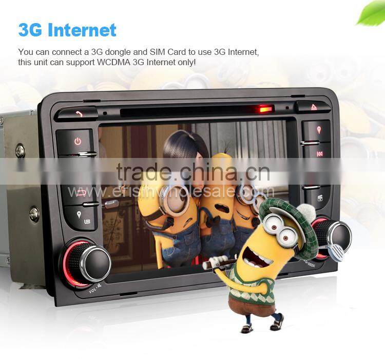 Erisin ES7047A 7" Auto Radio 2 Din Car Media Player for A3 S3 RS3 RNSE-PU