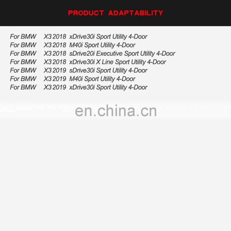 for BMW X3 Carbon Fiber Headlight Covers Eyebrows Eyelids 2018-2019