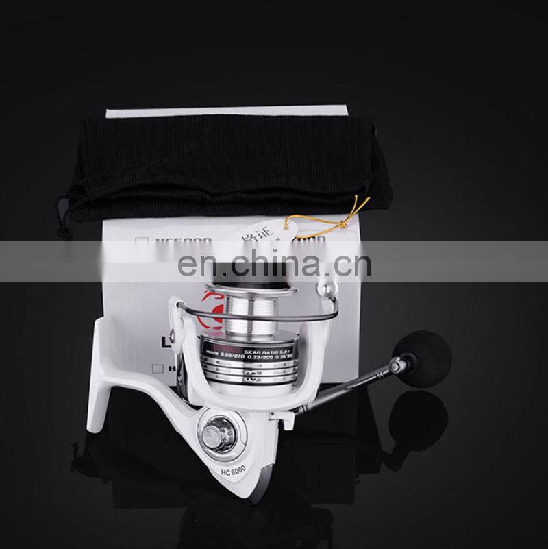 Popular 13+1BB 1000-7000 Series Metal Spinning Fishing Reel Peche White Fish Wheel fishing reel bait runner carp