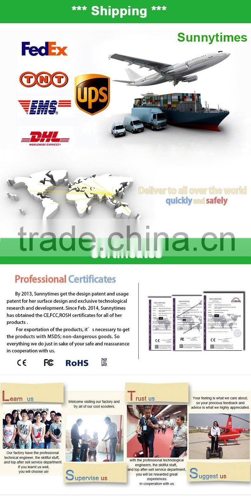 6.5 inch Adult Kick Scooter Big Wheels, Lexgo-2 Big Wheel Electric Kick Scooter CE/FCC/RoHS Certificates