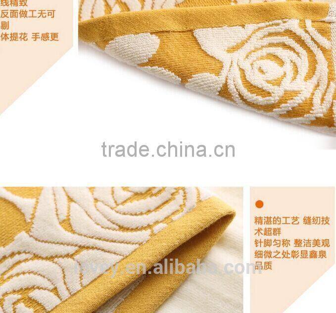 Best quality beautiful design jacquard fabric Egyptian cotton terry towel from China manufactory