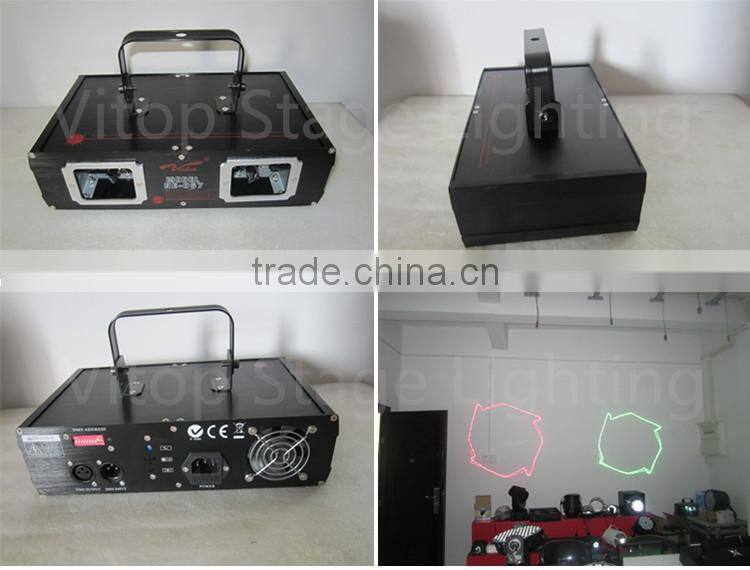 popular disco light double head red & green laser light