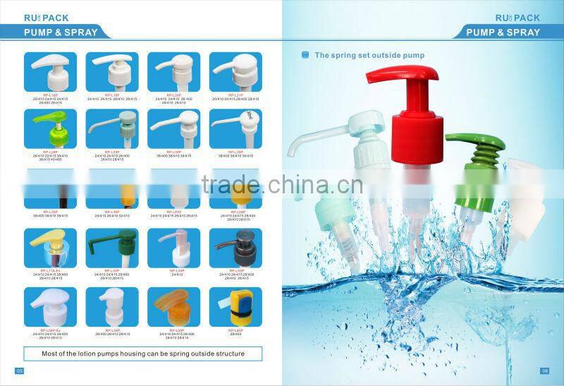 New! 24mm left-right treatment pump with special cover, matte/frosted cream pump with external spring