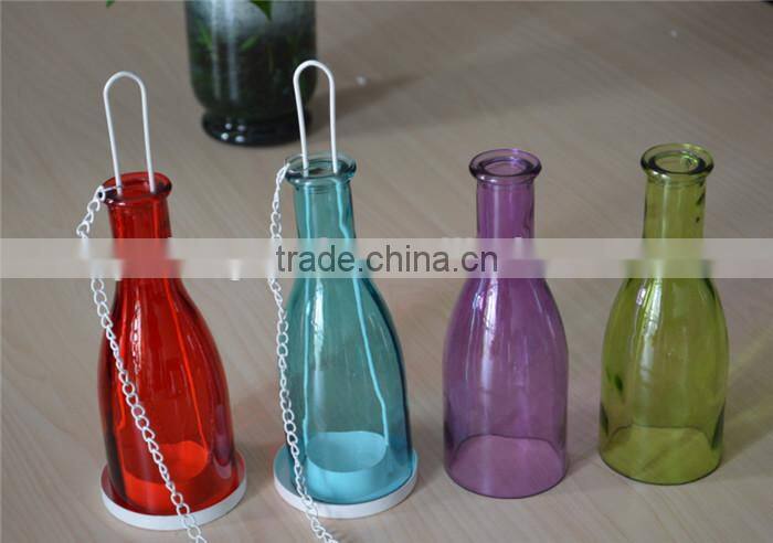 hanging glass bottle lantern new
