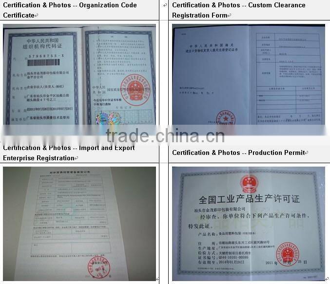 Custom printed potato chip bags