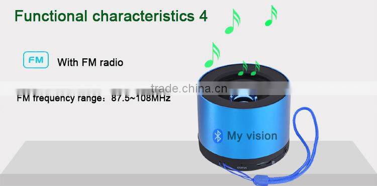 N9S High quality professional hand free FM radio bluetooth speaker mp3 with clock