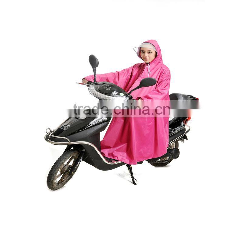 Long motorcycle rain poncho Raincoat with logo