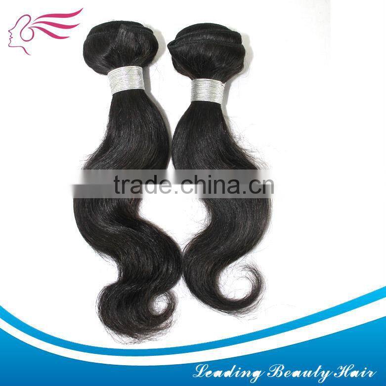 Natural color 100% unprocessed Indian full cuticle virgin hair weft