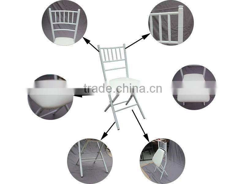 Wholesale Portable Folding Padded White Chiavari Chair