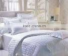 home sateen stripe 100% cotton sheet set
