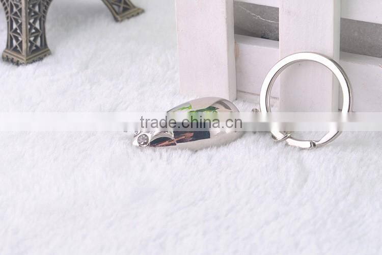 Rhinestone special gifts Minimalist style keychain Blue Eyes Mouse key chain