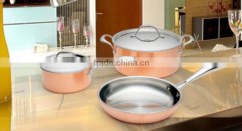 Stainless Steel Cookware Set With 3 Ply