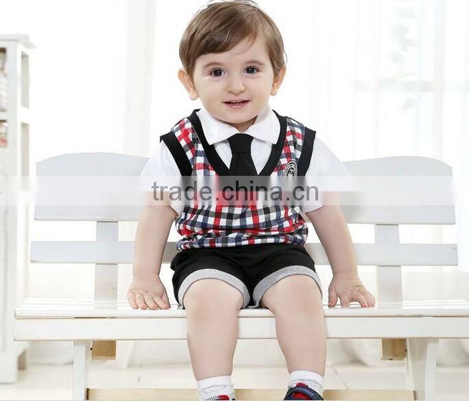 Handsome Boy Collections Children Clothing Sets Three Piece Summer Clothes Sets