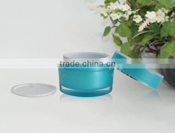 high-end upper grade acrylic cream jar purple , cosmetic jar , facial container 15g