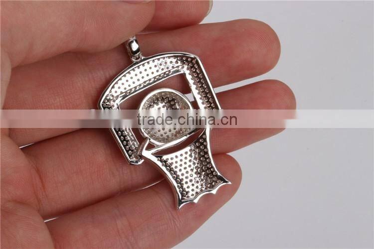DLY 2016 Latest fashion hip hop jewelry 925 sterling silver charms pendant for boyfriend