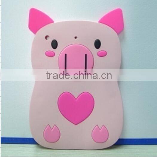 3D animals shape silicone rubber case for Ipad mini2/3/4