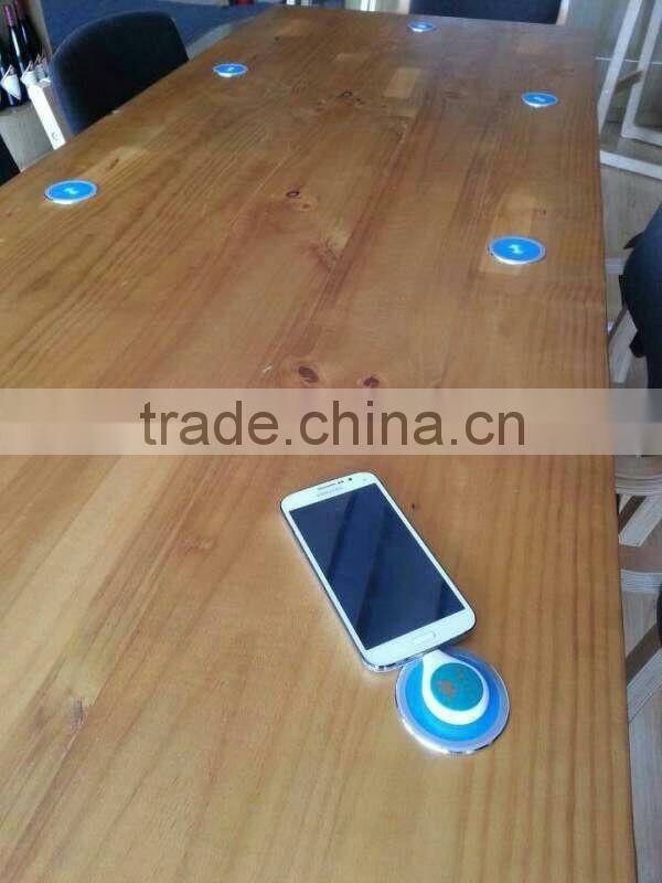 QI wireless desktop charger for office desk phone charging