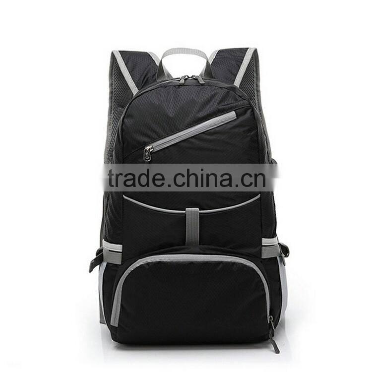 Fashionable LOGO OEM Foldable Nylon Backpack