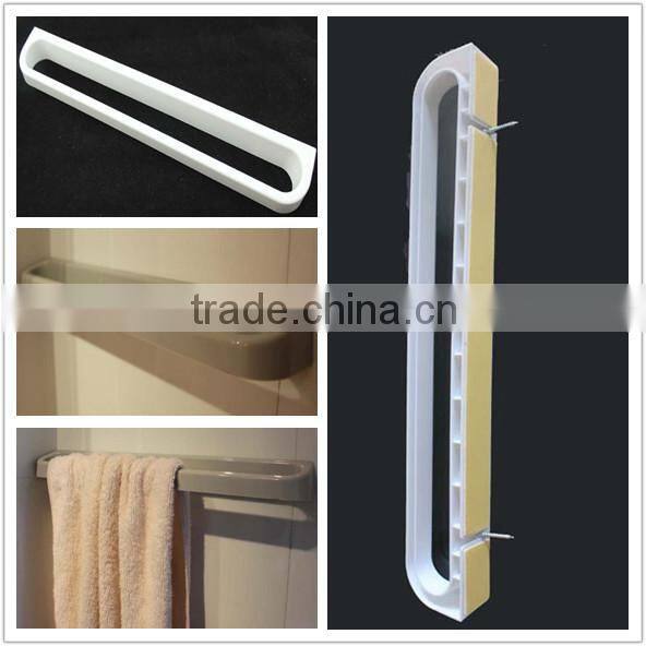 waterproof plastic self adhesive towel rack