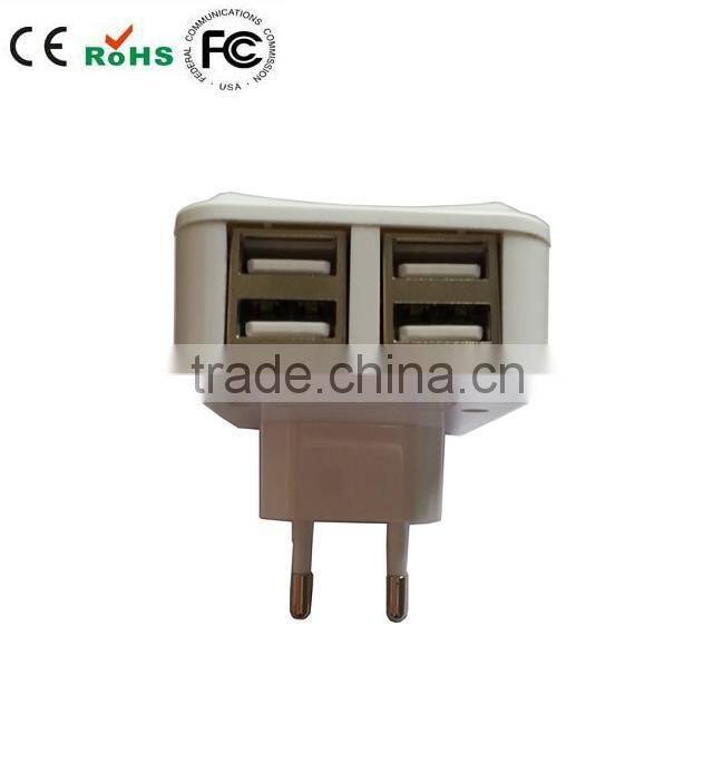 Tablets USB Charger with 4 ports 5v,3.1a