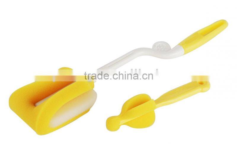 PP and sponge brush baby feeding bottle clean brush baby feeder bottle brush