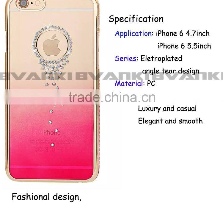 Accesories Mobile Waterproof Prestigio Phone Case For iPhone 6 Cover Diamond,Mobile Phone Case Material Plastic Rock Case