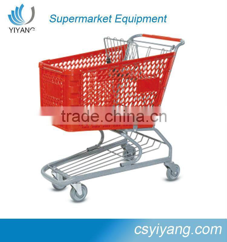 hypermarket plastic shopping cart