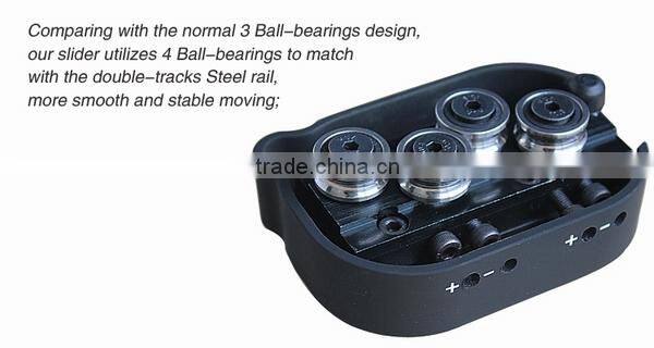 Commlite 120CM Camera Video Track Slider Video Stabilizer System with Ball-Bearing for DSLR, Camcorders