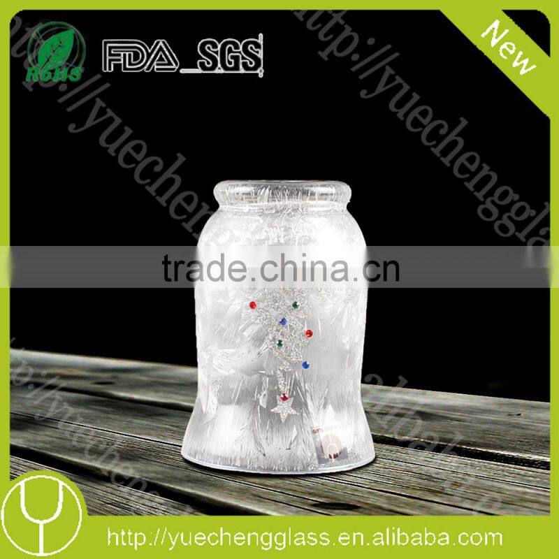 wholesale frosted glass candle jar /candle lighter