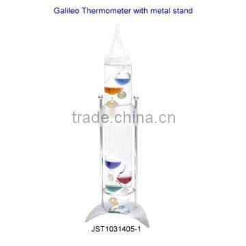 Simple Metal Stand Decoration Galileo Thermometer