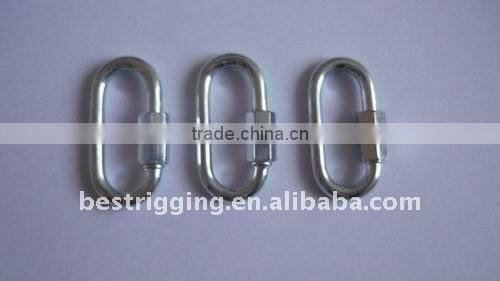 Stainless steel AISI 316/304 Wide Jaw Cararbiner Type Quick Link Chain In China Hardware Rigging Manufacturer