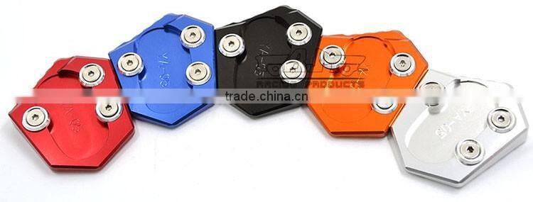 BJ-SSE-YA004 6061 Aftermarket CNC Aluminum Motorcycle Kickstand Pad for Yamaha MT09 2014-2015