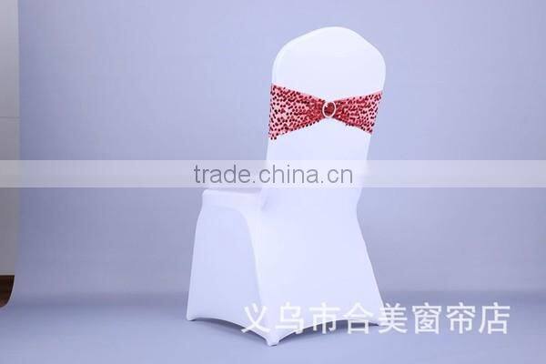 lace chair sash elastic ruffle chair sash cheap spandex chair sashes