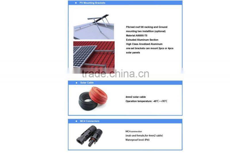 China Best Off Grid 4kw Solar Panel System for Home Use