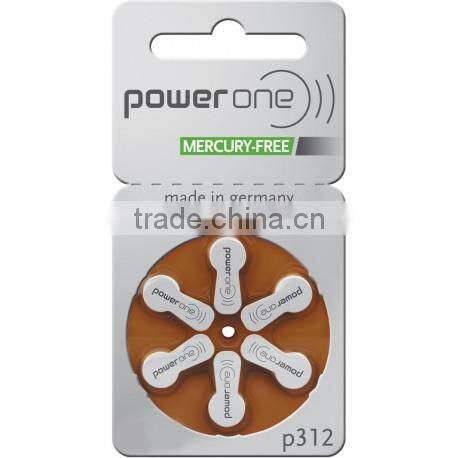 A10/A13/A312/A675 hearing aid battery mercury free battery