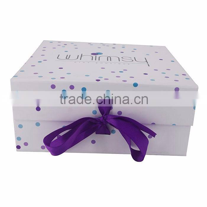 Foldable printed crrugated paper box for product marketing