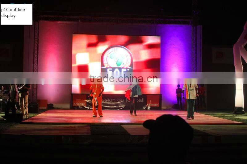 2014 hotsales Outdoor waterproof 32x16 P10 full Color led module led display