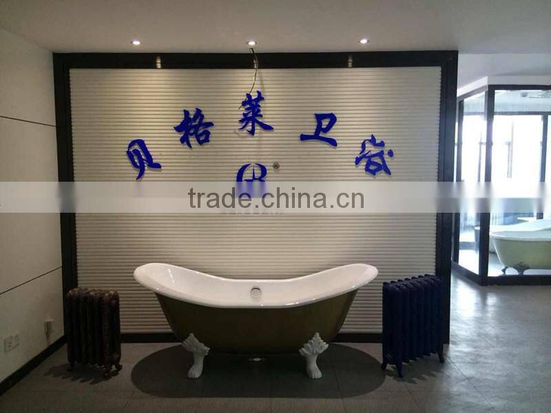 Deep single hole enamelled cast iron kitchen sink with two bowls