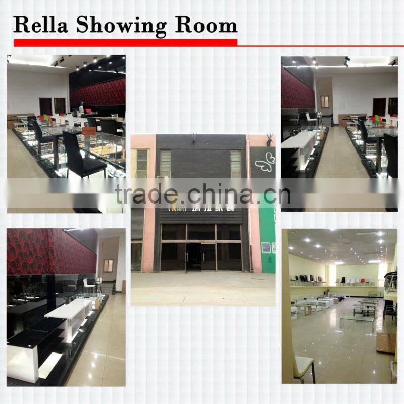 simple black tempered glass TV stand