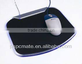 Blue LED light mouse pad with 4 port usb hub for best selling