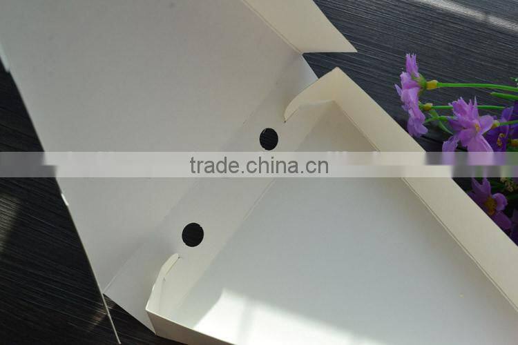 triangle shape top delivery box custom printing pizza box