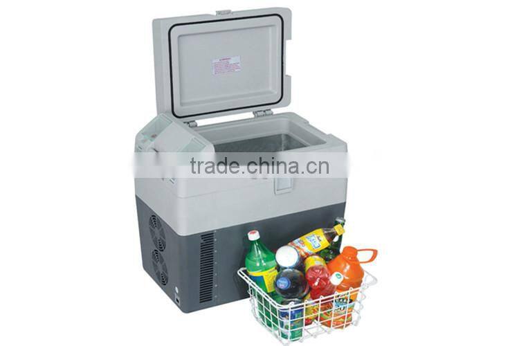 new product 2015 DC12V/24V camping portable mobile car fridge 12V 24V solar camping freezer/fridge refrigerator