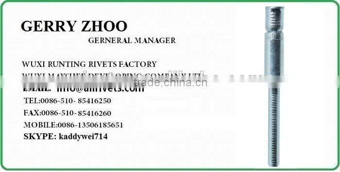DOME HEAD STRUCTURE S-BOLT RIVETS