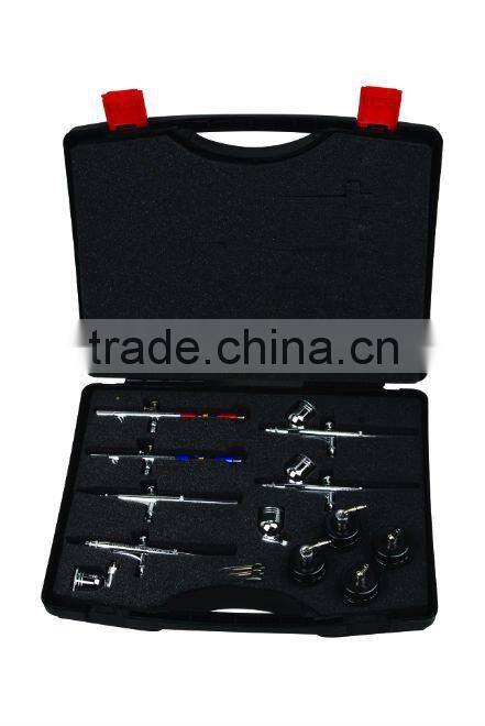 Professional Airbrush Set with 6pcs Airbrush,4pcs Glass Jar,2pcs Metal Cup (PR-812)