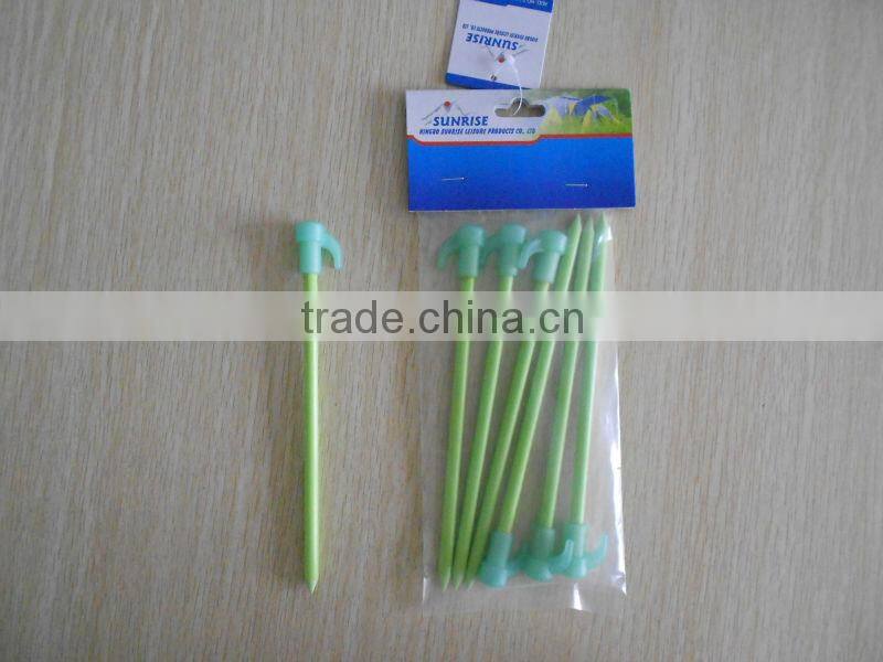56718# 19.5cm luminous fb pole tent peg with luminous head