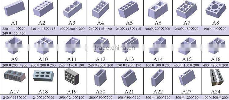 New model good quaity movable cement block machine manufacture