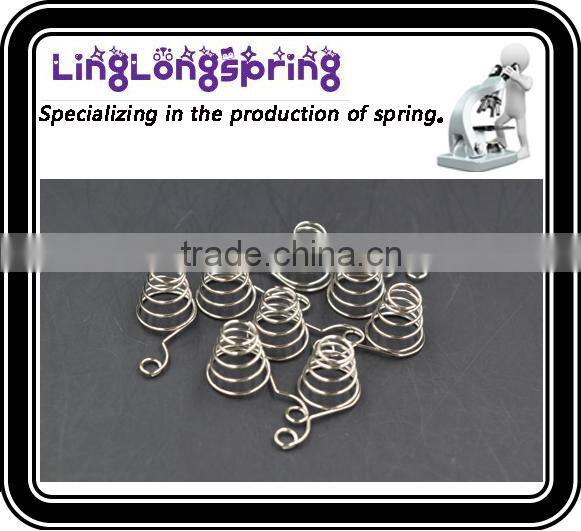 Factory made battery spring connector