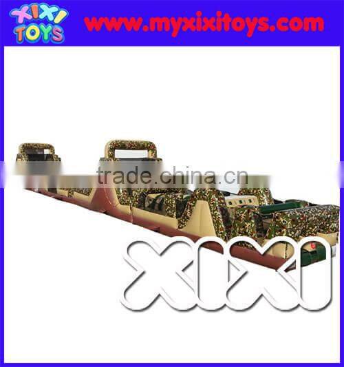 2015 XIXI TOYS cheap army inflatable obstacle course for kids
