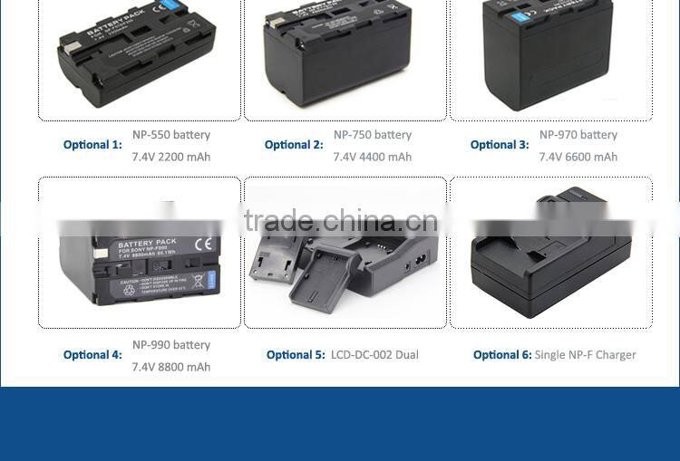 Fast Speed Dual LCD Quick Charger For Sony NP-F970 NP-F770 NP-F570